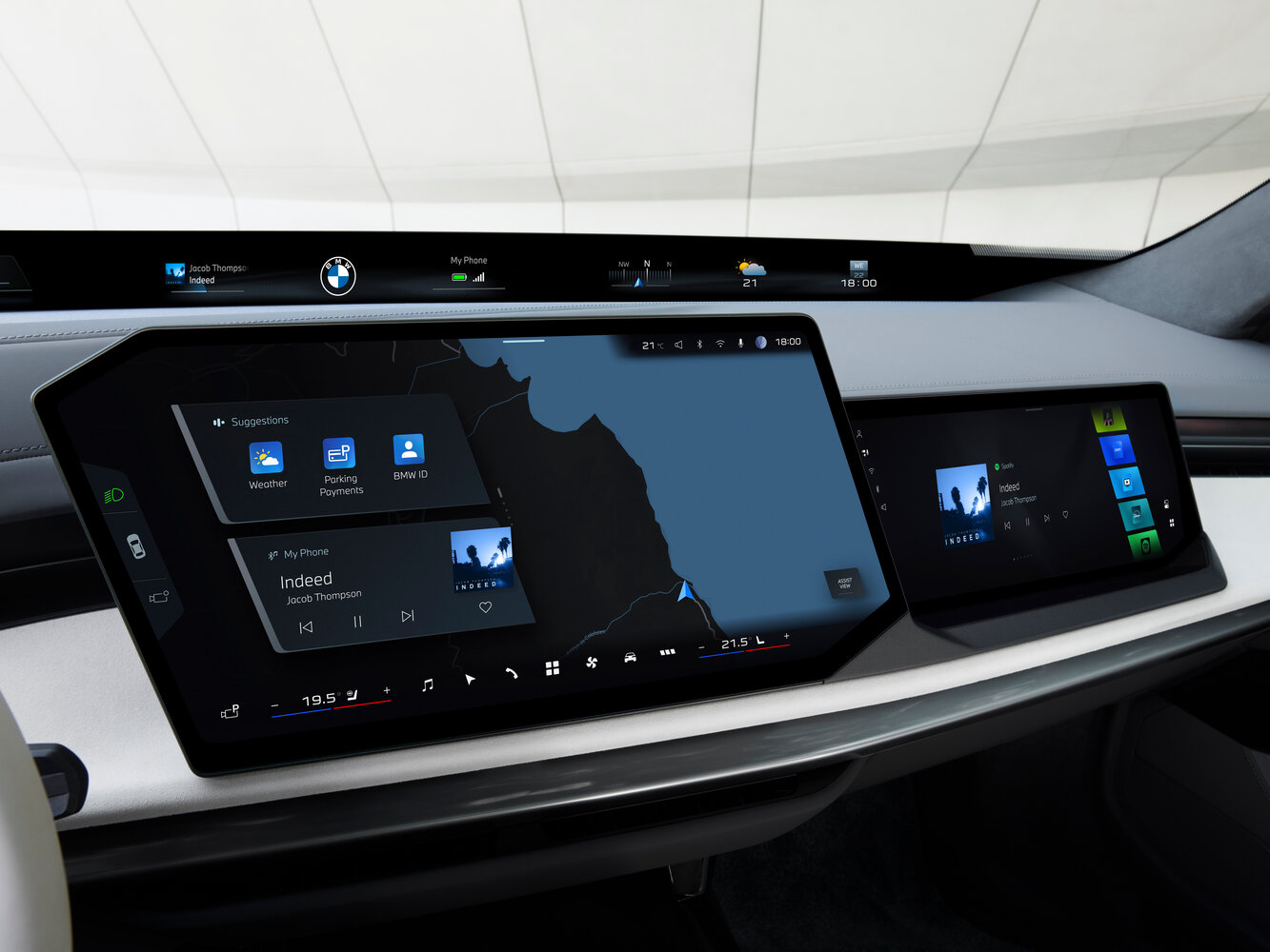 BMW 7 серии, VII (G70) Рестайлинг, 2026–2026, Седан: Передняя часть салона