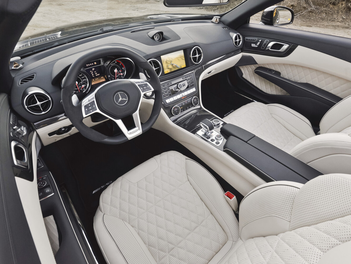 Mercedes-Benz SL-Класс AMG, III (R231), 2012–2016, Родстер: Передняя часть салона