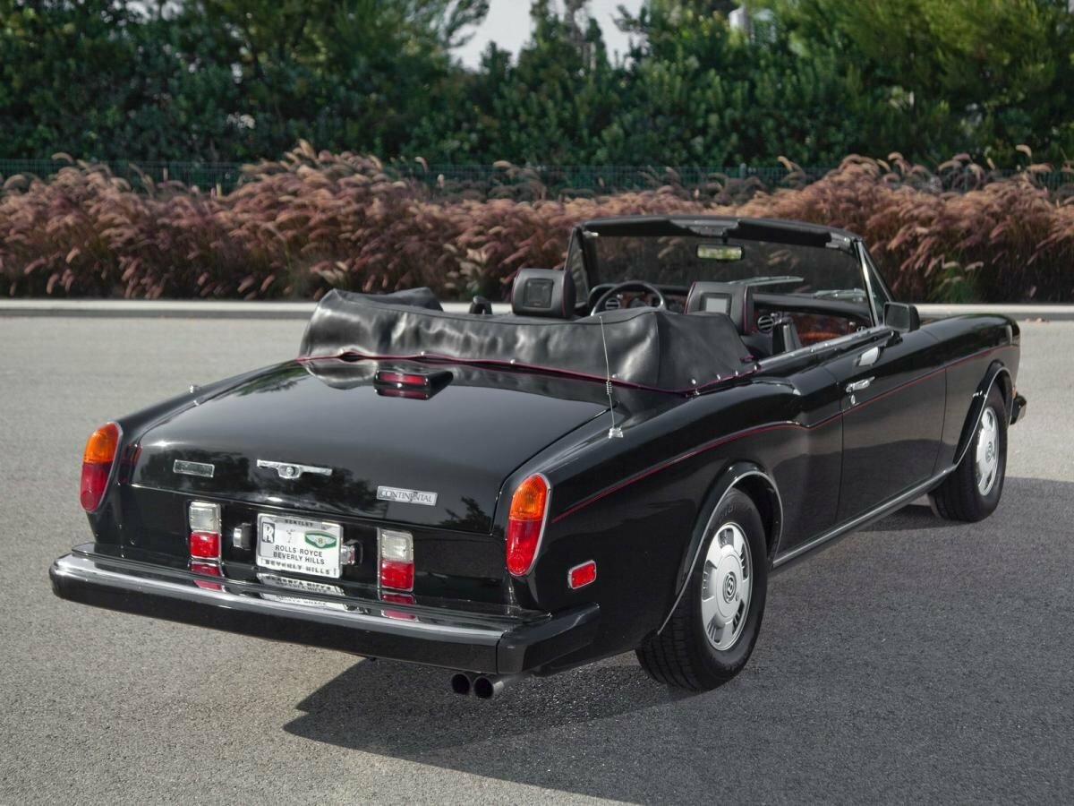 Bentley Continental, I, 1984–2003, Кабриолет: Вид сзади в три четверти
