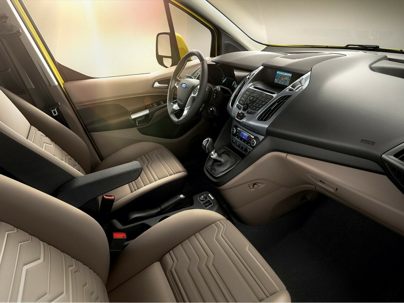 Ford Tourneo Connect, II, 2012–2018, Компактвэн: Передняя часть салона