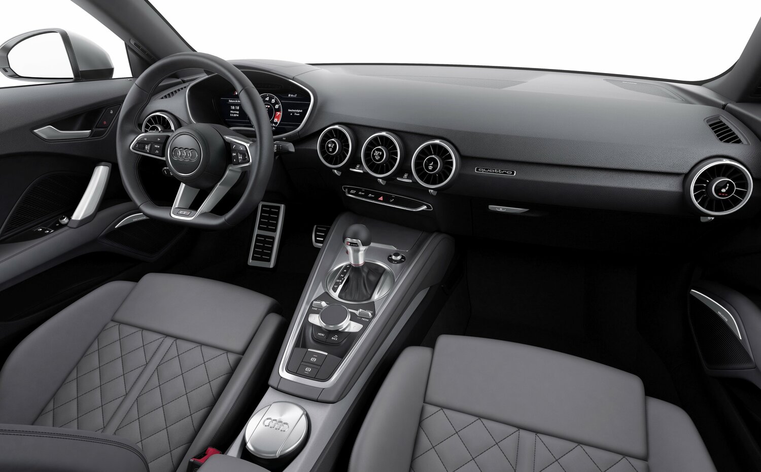 Audi TT, III (8S), 2014–2019, Купе: Передняя часть салона