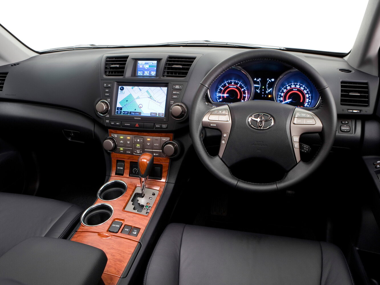 Toyota Kluger, II (XU40) facelift, 2010–2013, SUV 5 door: Dashboard