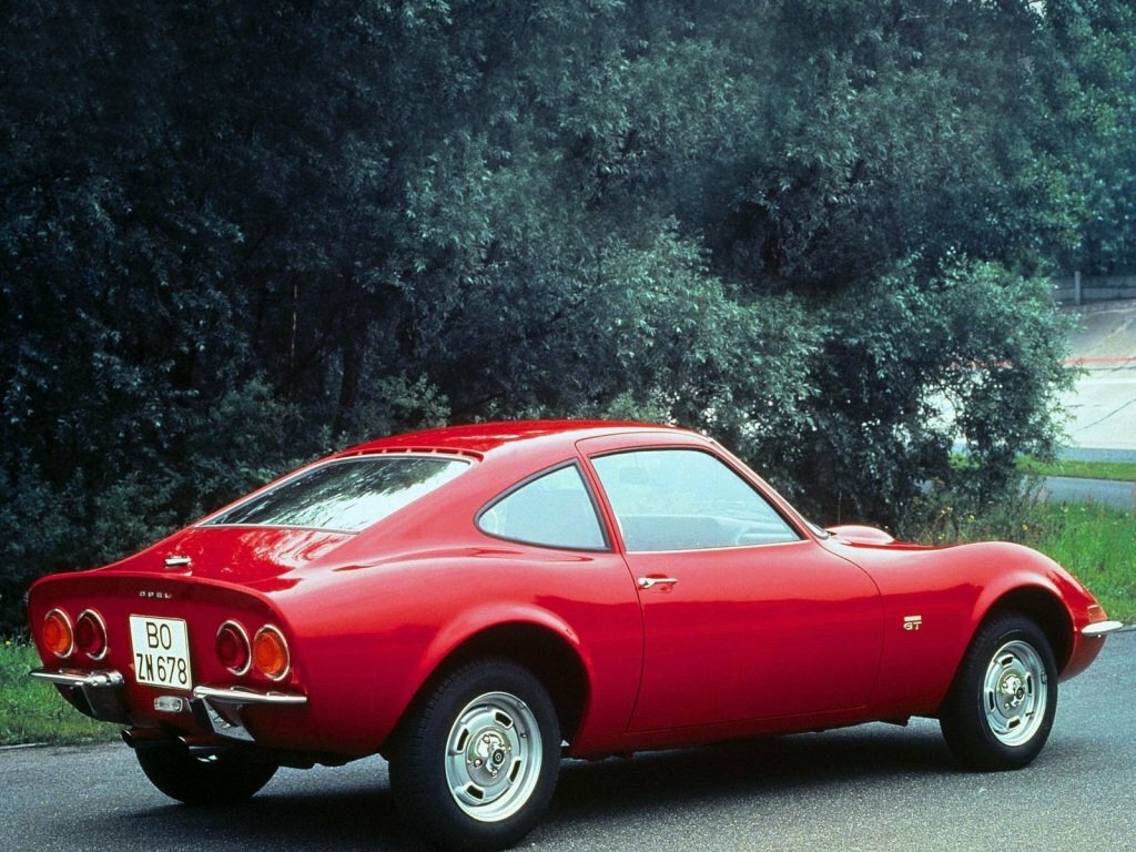 Opel GT, I, 1968–1973, Купе: Вид сзади в три четверти