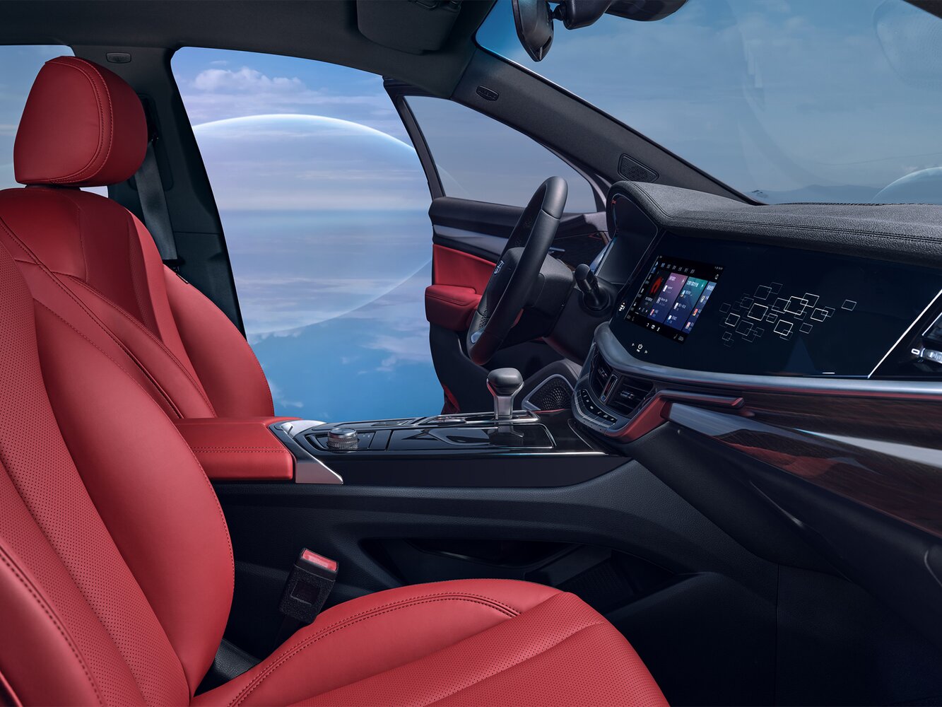 Geely GC9, I facelift, 2020–2024, Sedan: Front cabin