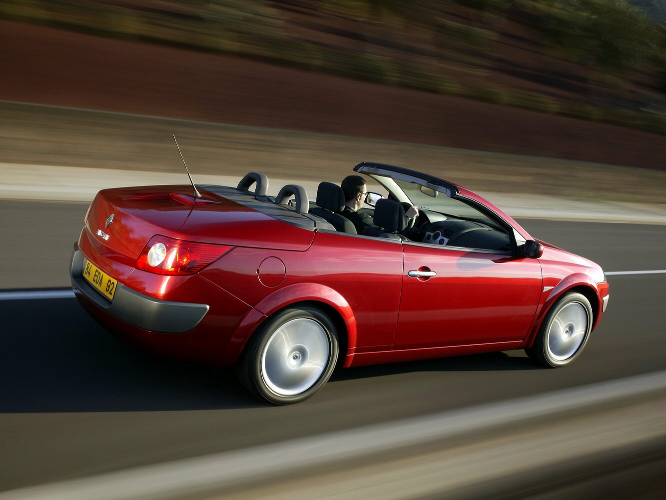 Renault Megane, II, 2002–2006, Convertible: Rear three-quarter view