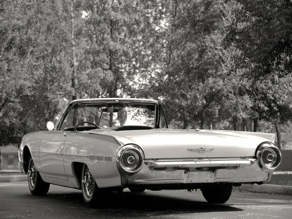 Ford Thunderbird, III, 1961–1963, Кабриолет: Вид сзади в три четверти
