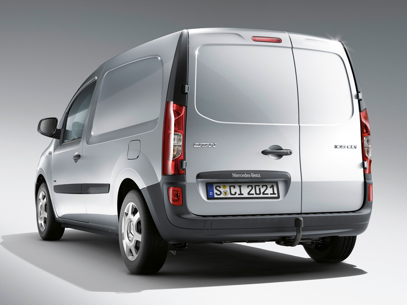Mercedes-Benz Citan, I (W415), 2012–2021, Фургон: Вид сзади в три четверти