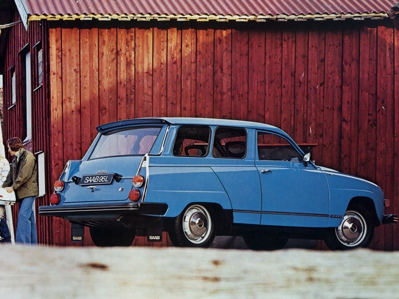 Saab 95, , 1959–1978, Универсал 3 дв.: Вид сзади в три четверти