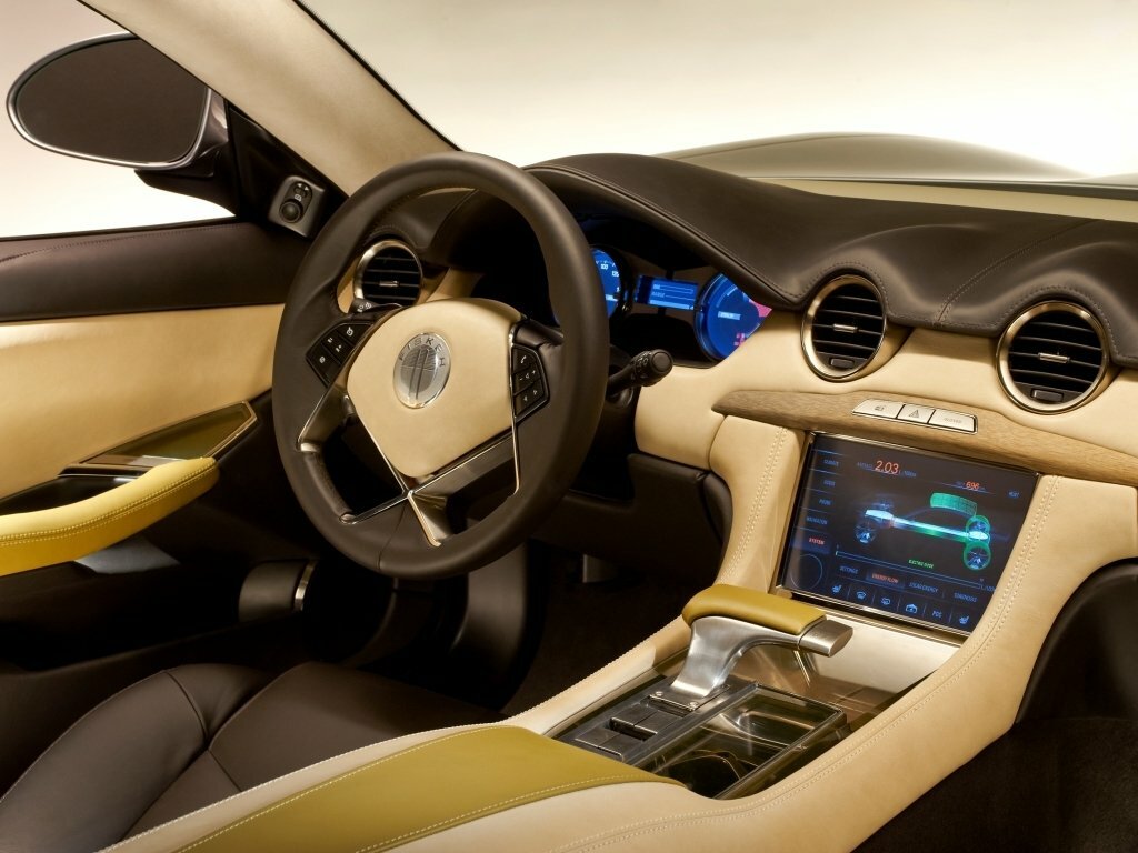 Fisker Karma, , 2009–2012, Sedan: Front cabin