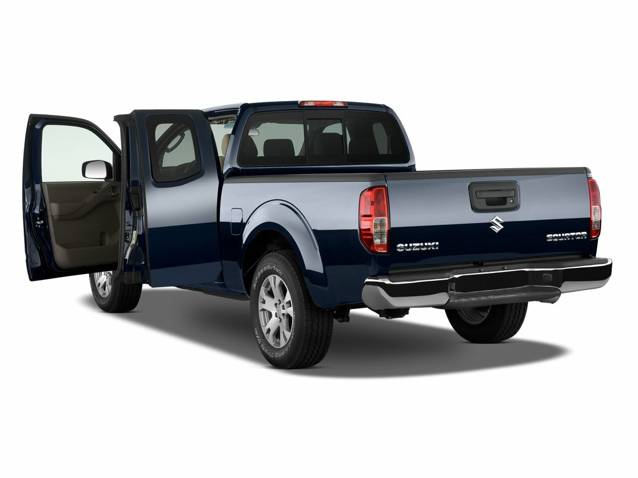 Suzuki Equator, I, 2008–2012, Пикап Полуторная кабина ExtendedCab: Вид сзади в три четверти