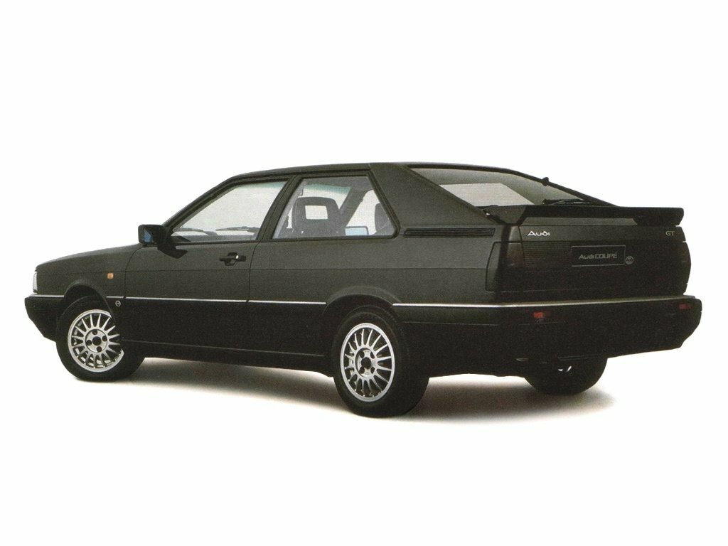 Audi Coupe, I (B2) Рестайлинг, 1984–1988, Купе: Вид сзади в три четверти
