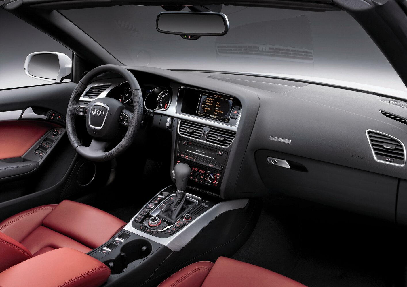 Audi A5, I (8T), 2007–2011, Кабриолет: Передняя часть салона