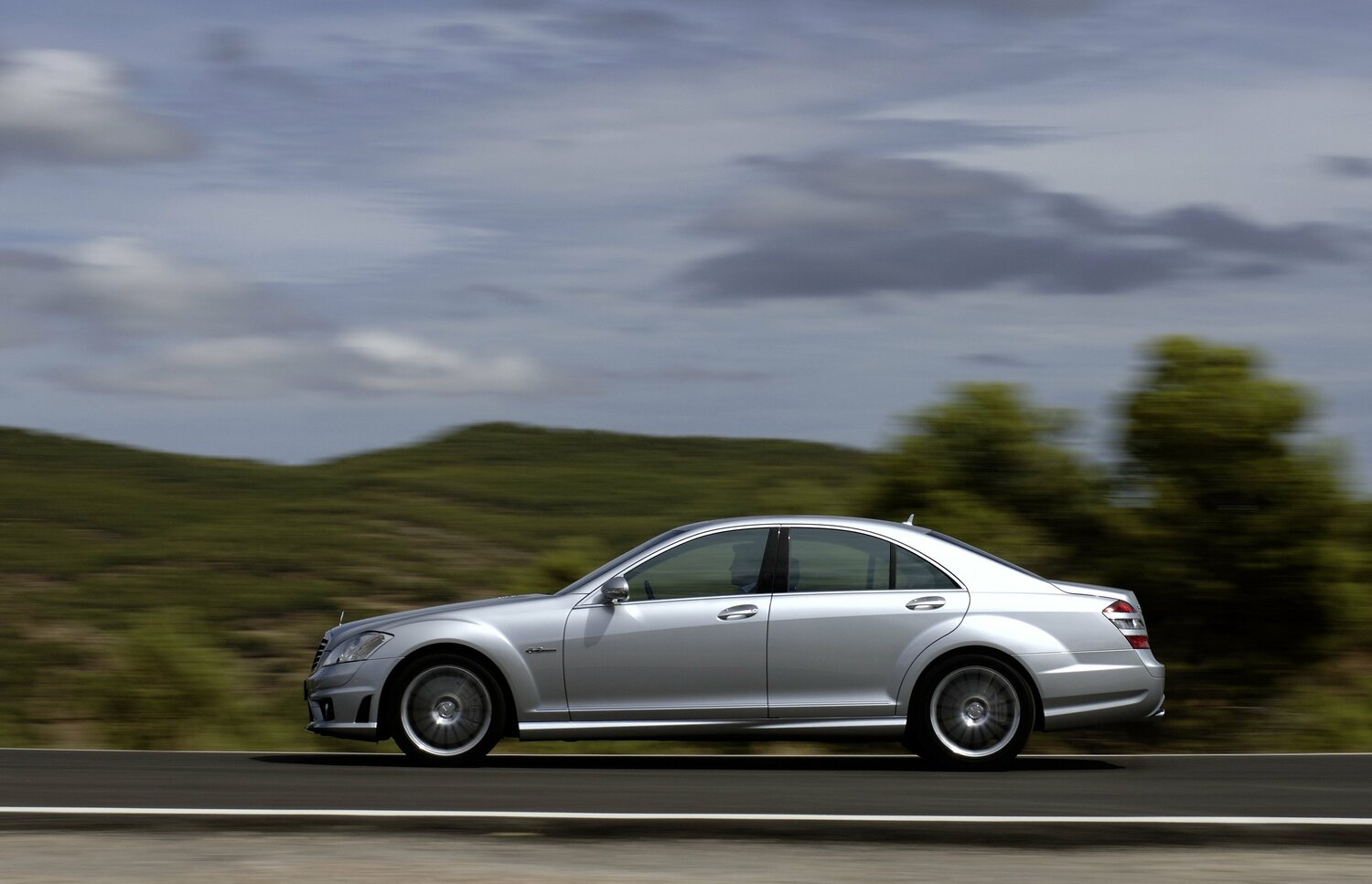 Mercedes-Benz S-Класс AMG, II (W221), 2006–2009, Sedan: Side view