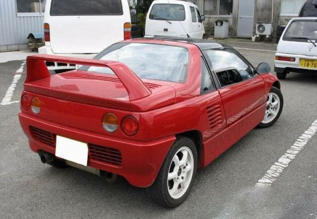 Mazda Autozam AZ-1, , 1992–1998, Coupe: Rear three-quarter view