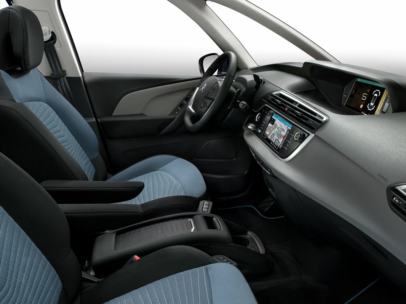 Citroen C4 Picasso, II facelift, 2016–2018, Compact MPV: Front cabin