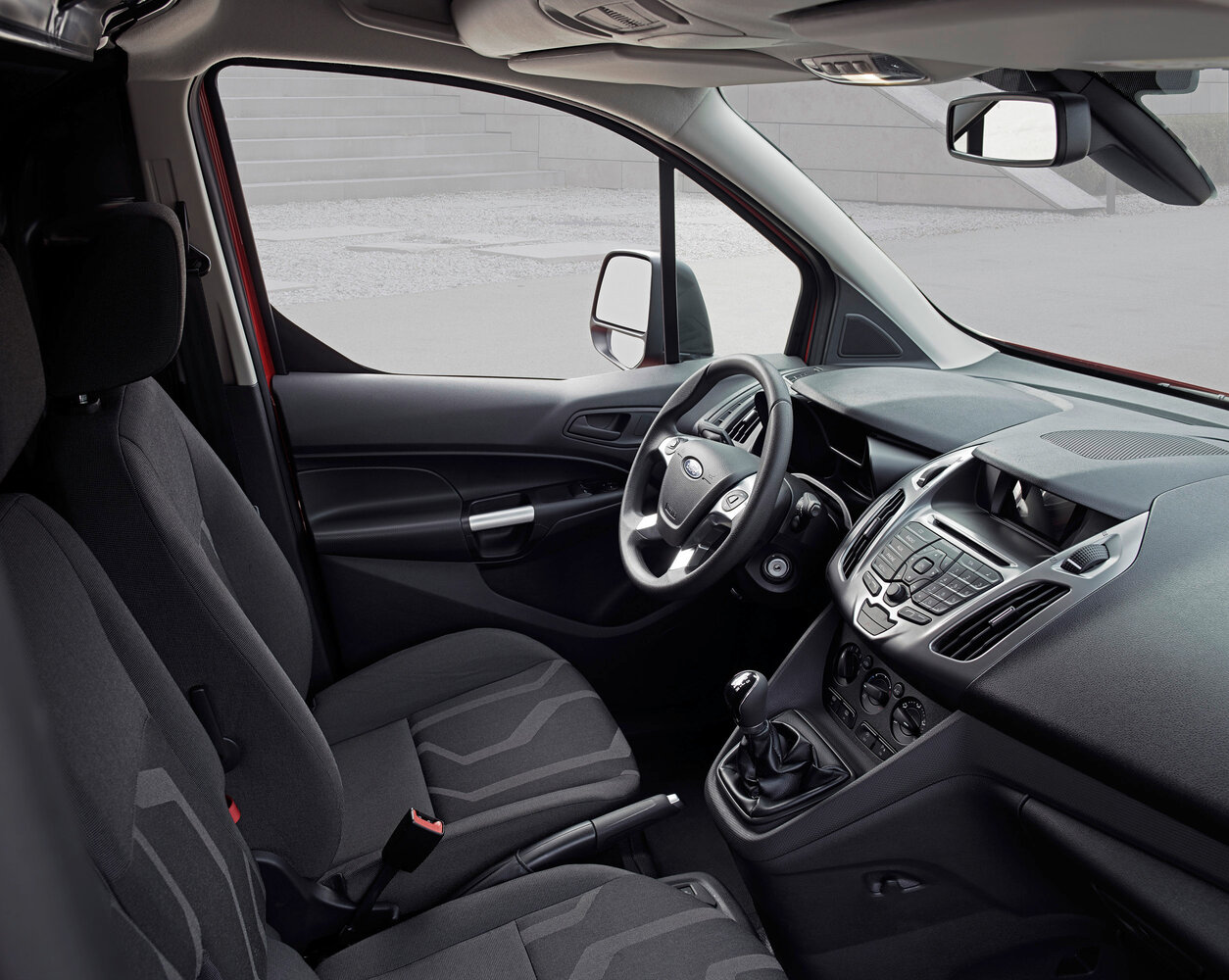 Ford Transit Connect, II, 2012–2018, Фургон SWB: Передняя часть салона