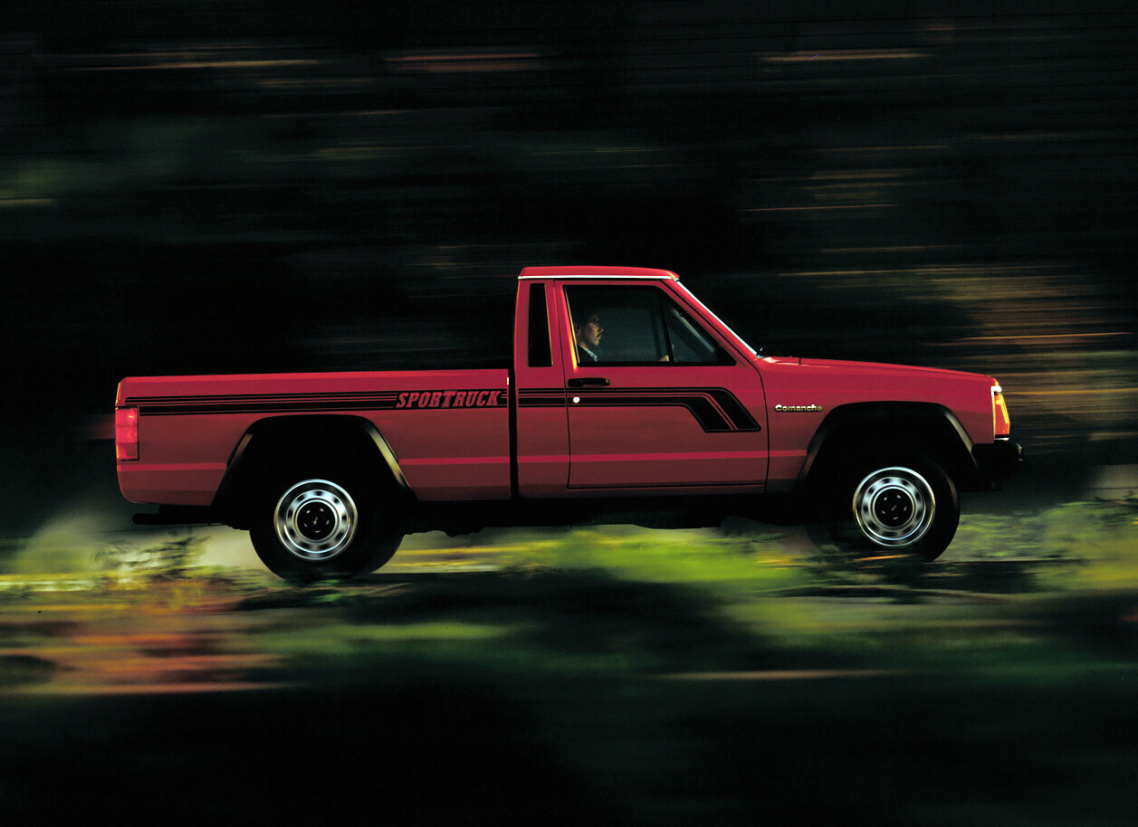 Jeep Comanche, , 1985–1992, Пикап Одинарная кабина: Вид сбоку