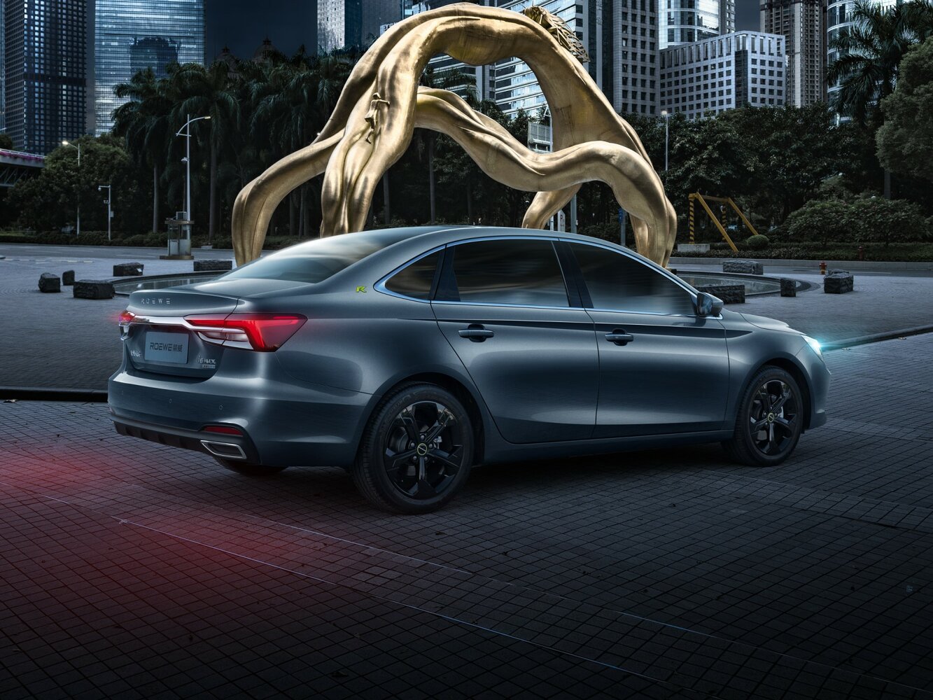Roewe i6 Max, , 2020–2022, Sedan: Rear three-quarter view