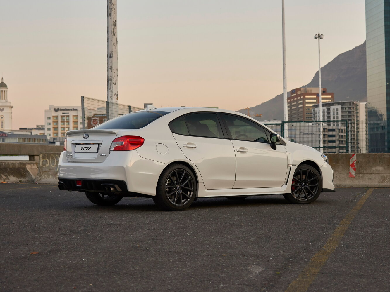 Subaru WRX, I facelift, 2016–2021, Sedan: Rear three-quarter view