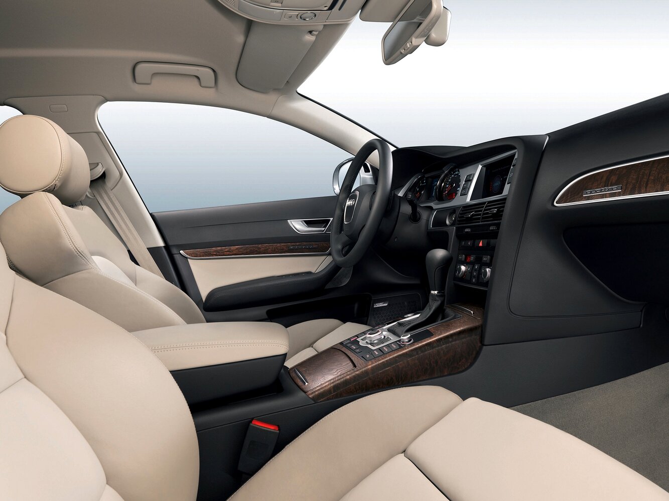Audi A6 allroad, II (C6) Рестайлинг, 2008–2011, Универсал 5 дв.: Передняя часть салона