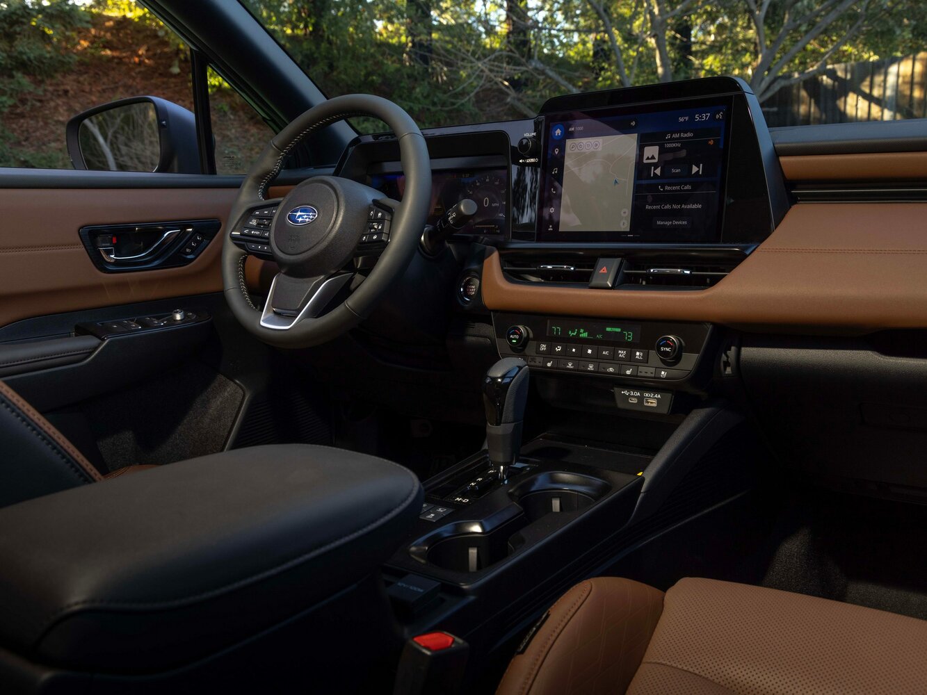 Subaru Outback, VII, 2025–2026, Estate 5 door: Front cabin