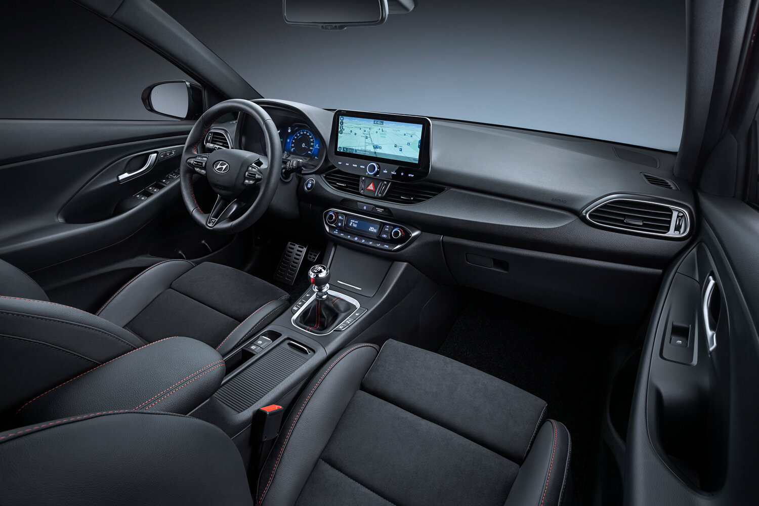 Hyundai i30, III Рестайлинг 2, 2020–2026, Фастбек Fastback: Передняя часть салона
