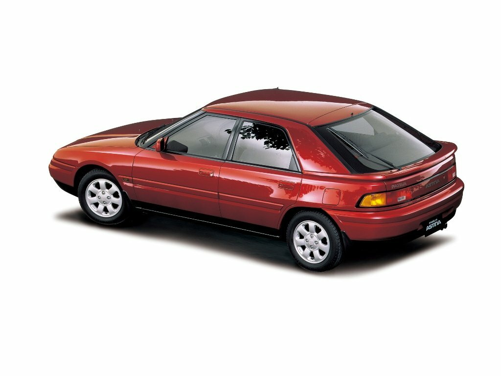 Mazda Familia, VI (BG), 1989–1994, Hatchback 5 door: Rear three-quarter view