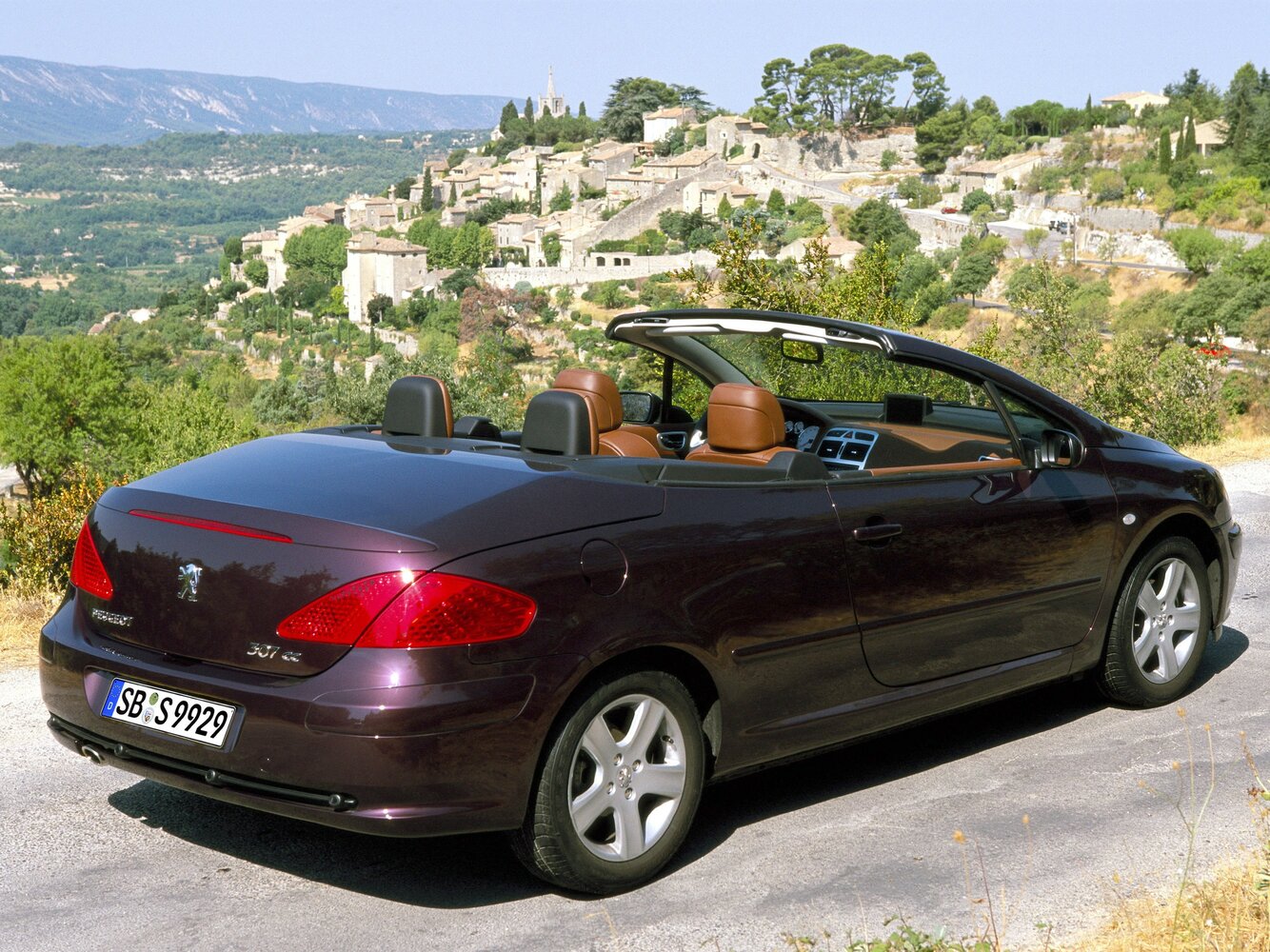Peugeot 307, I, 2001–2005, Кабриолет: Вид сзади в три четверти