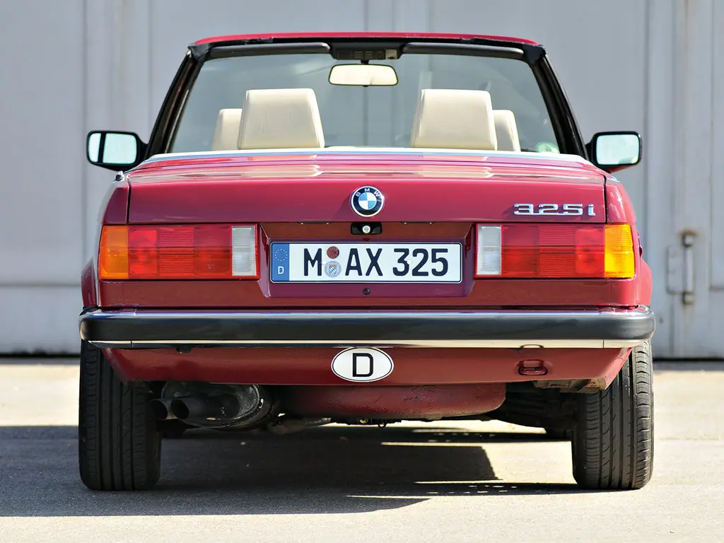 BMW 3-series, 2 поколение, E30, Открытый кузов, Европа, 07.1985 - 04.1993: фото поколения 9