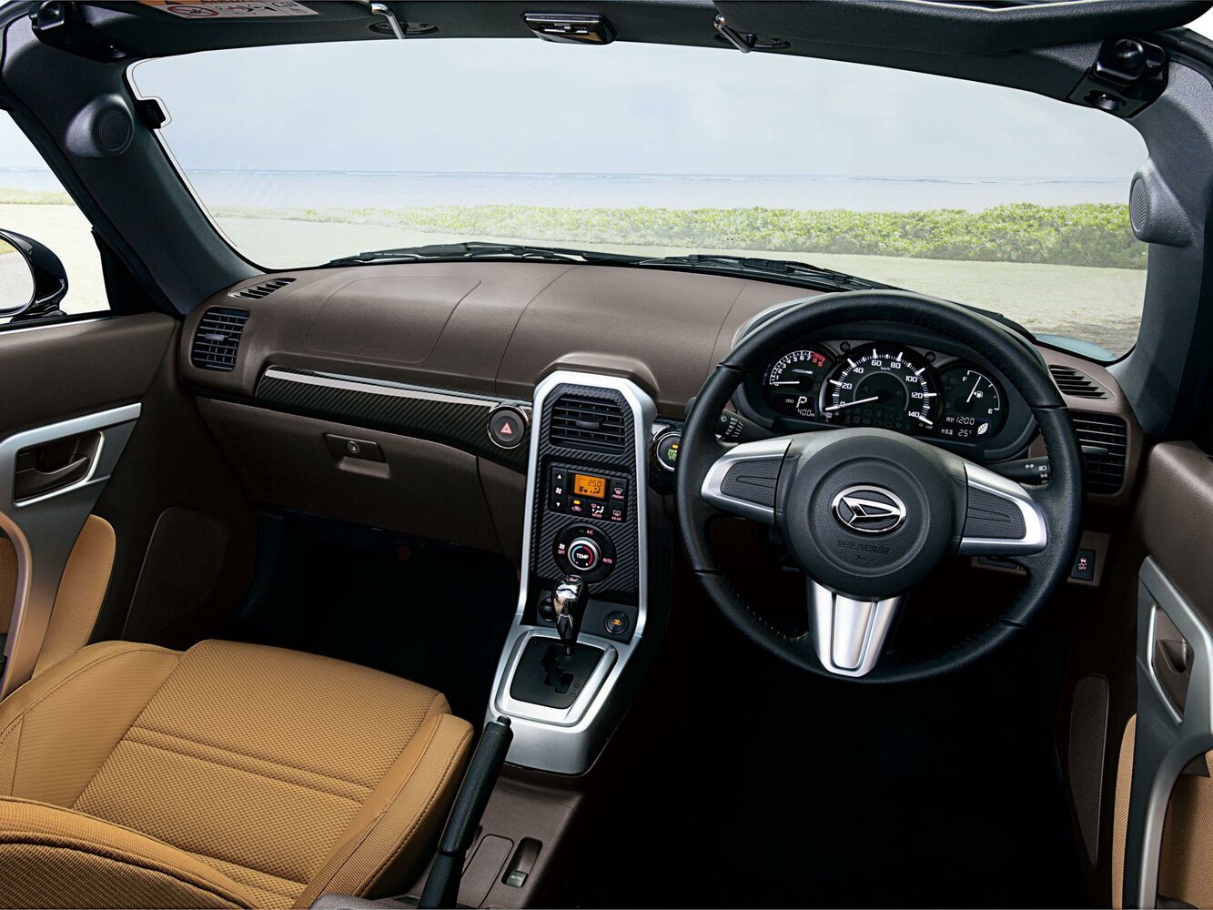 Daihatsu Copen, II, 2014–2026, Родстер: Передняя часть салона