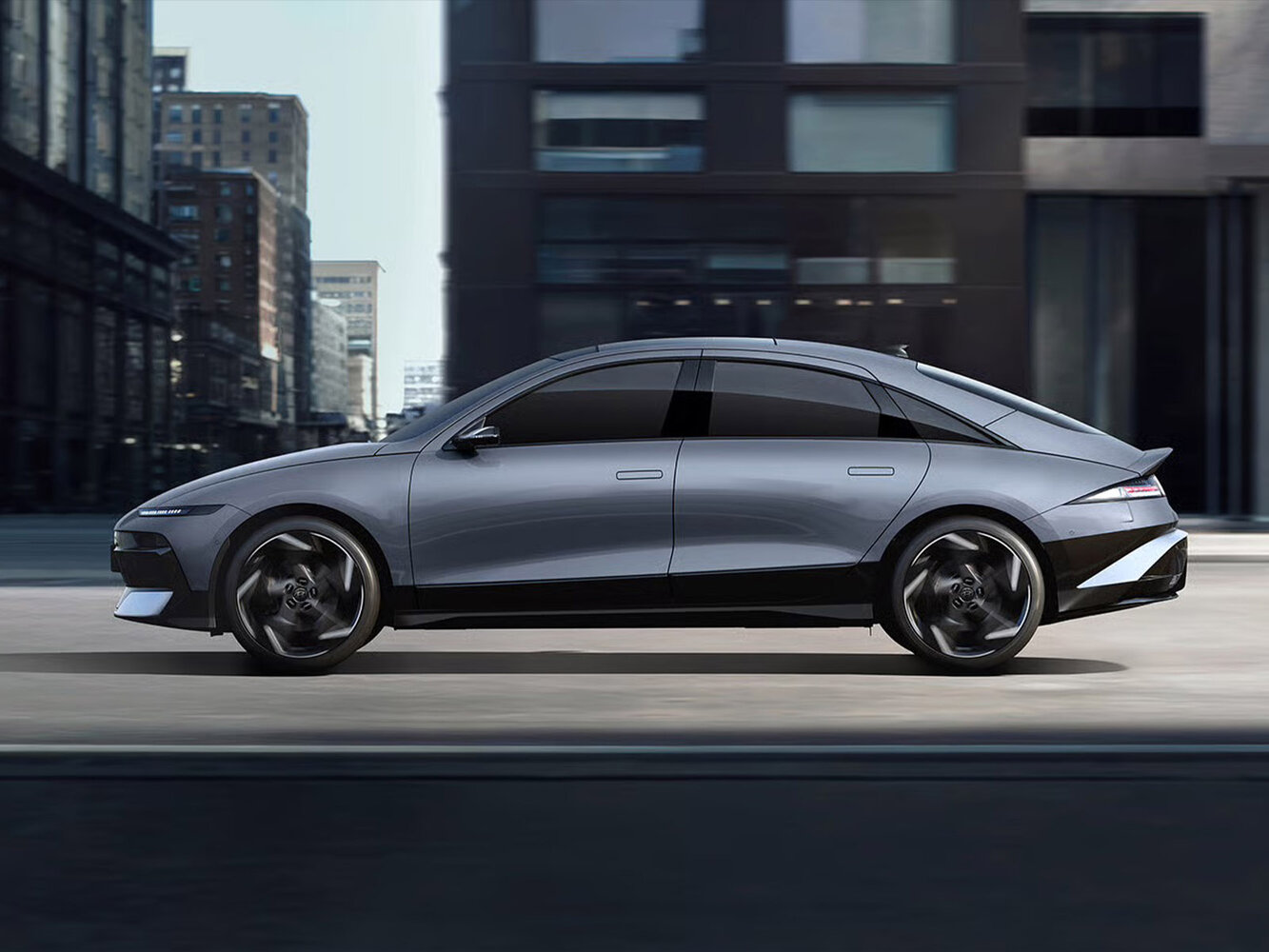 Hyundai IONIQ 6, I Рестайлинг, 2025–2026, Фастбек: Вид сбоку