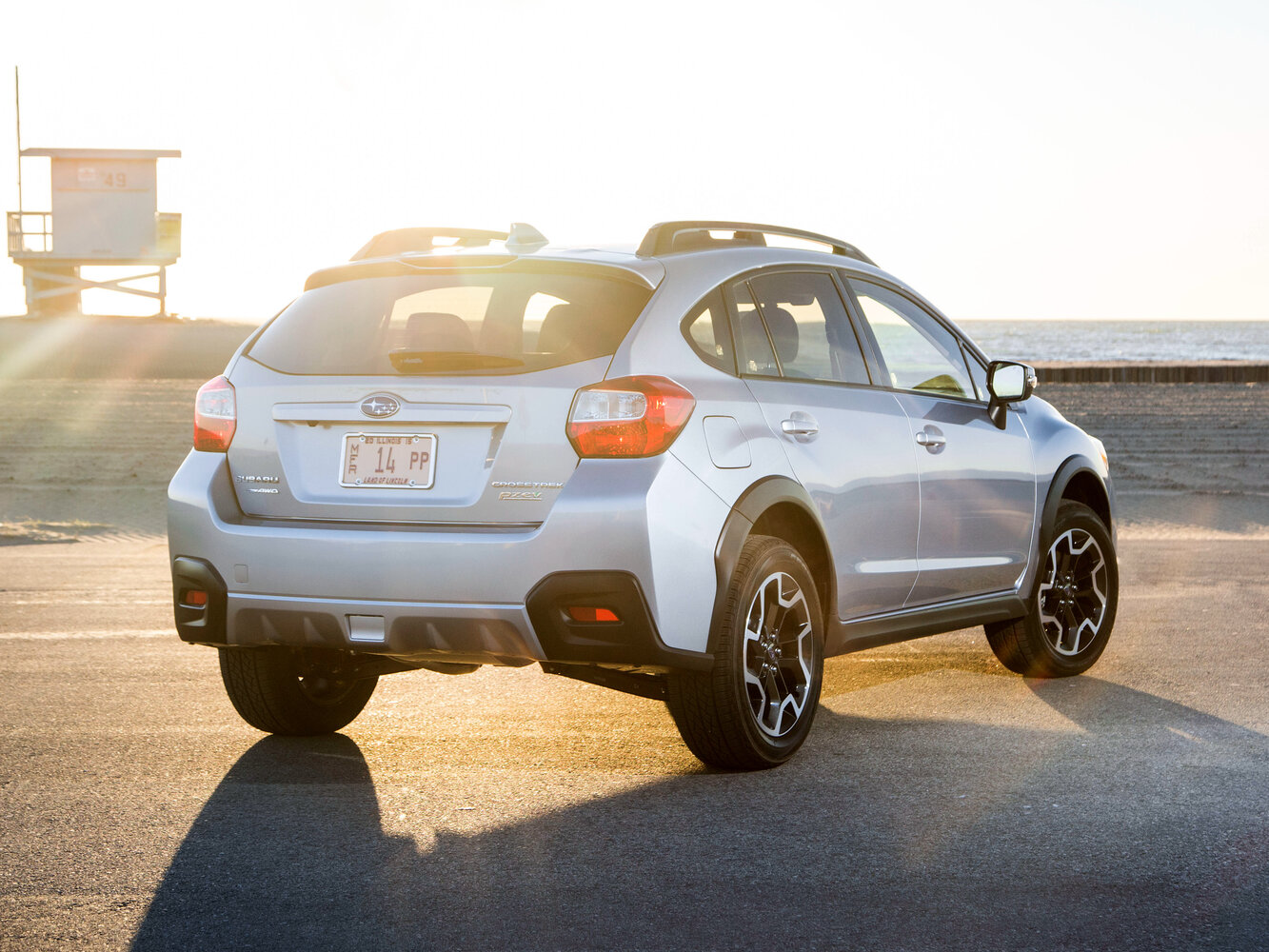 Subaru Crosstrek, I facelift, 2015–2017, SUV 5 door: Rear three-quarter view