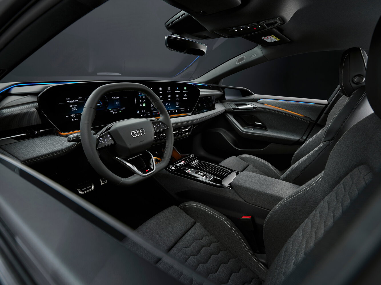 Audi A6 e-tron, , 2024–2026, Лифтбек: Передняя часть салона