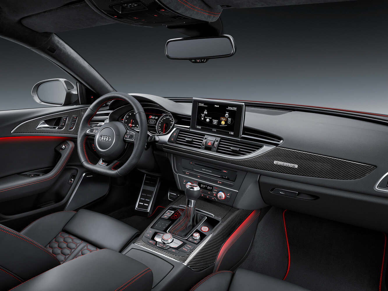 Audi RS 6, III (C7) facelift, 2014–2018, Estate 5 door: Front cabin