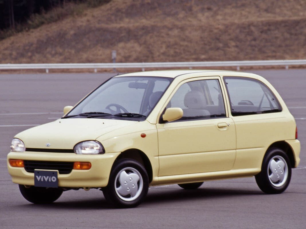 Subaru Vivio, , 1992–1998, Hatchback 3 door: Side view