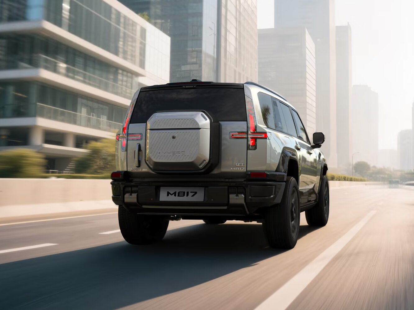 Dongfeng Mengshi M-Hero 817, , 2025–2026, Внедорожник 5 дв.: Вид сзади в три четверти