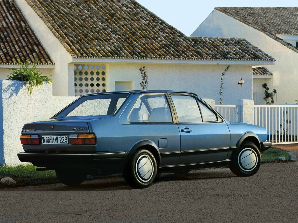 Volkswagen Polo, II, 1981–1994, Седан 2 дв.: Вид сзади в три четверти