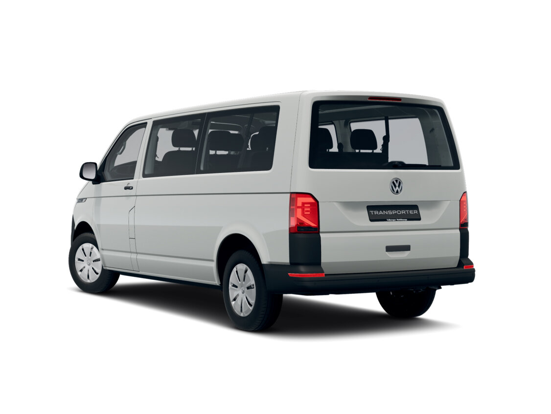Volkswagen Transporter, T6 Рестайлинг, 2019–2024, Минивэн Long: Вид сзади в три четверти