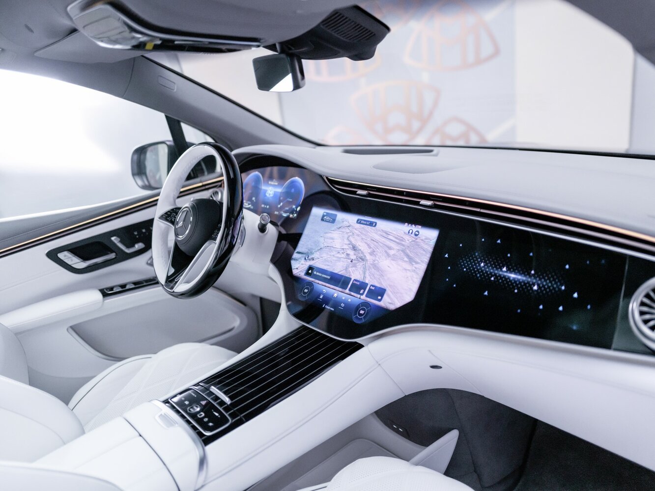 Mercedes-Benz Maybach EQS SUV, , 2023–2026, Внедорожник 5 дв.: Передняя часть салона