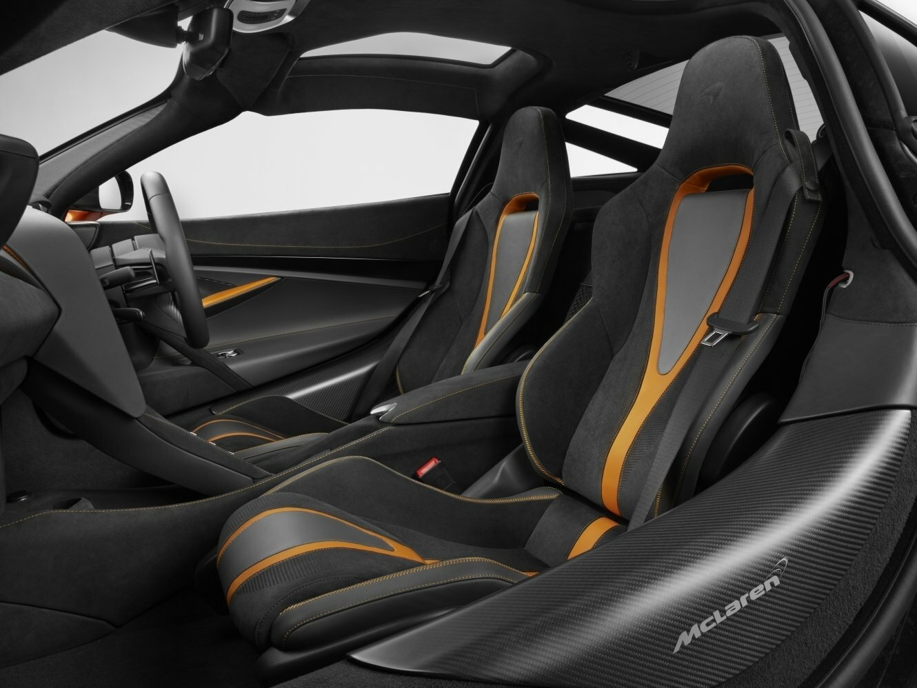 McLaren 720S, , 2017–2023, Купе: Передняя часть салона