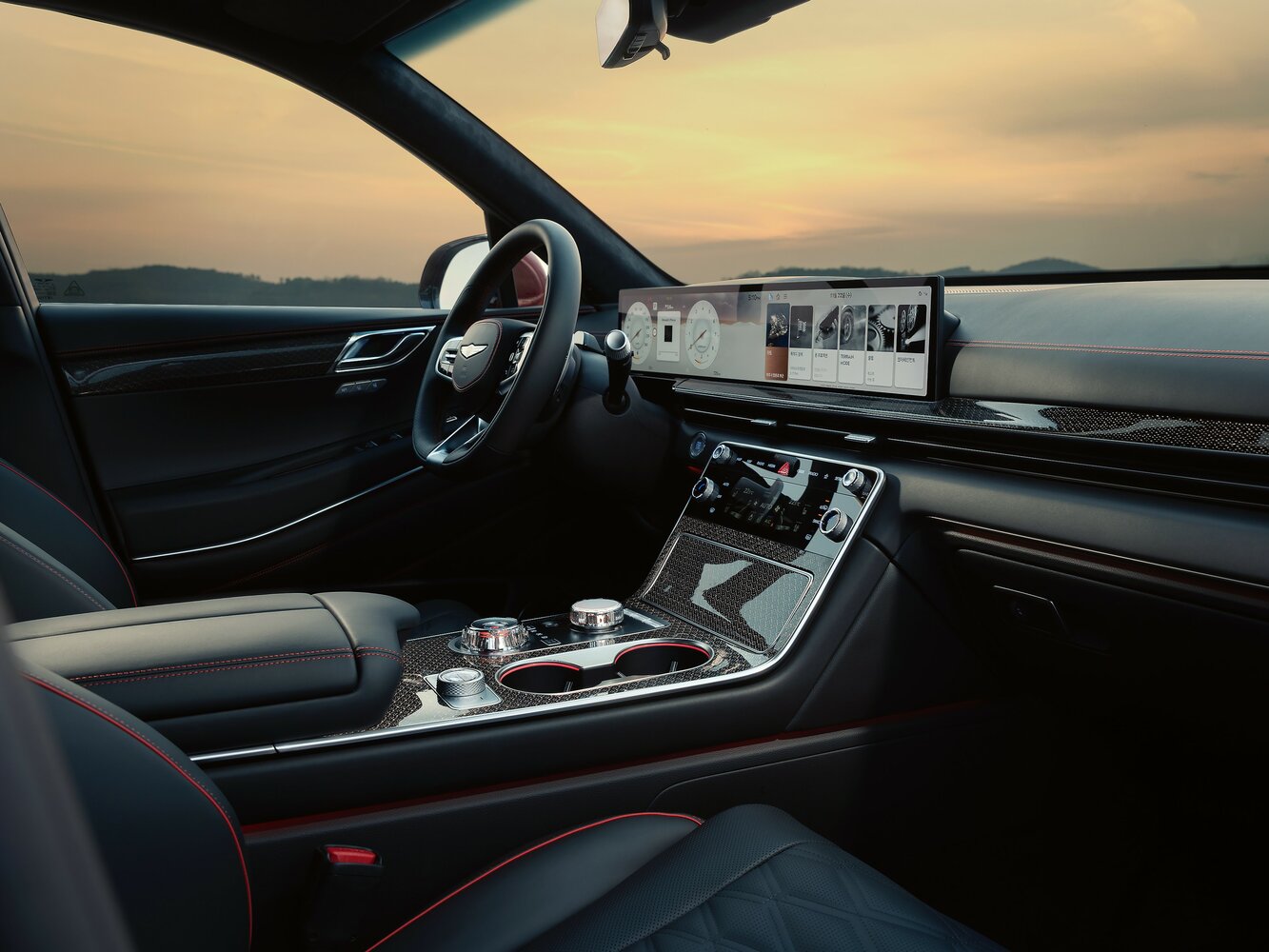 Genesis GV80 Coupe, , 2023–2026, Внедорожник 5 дв.: Передняя часть салона