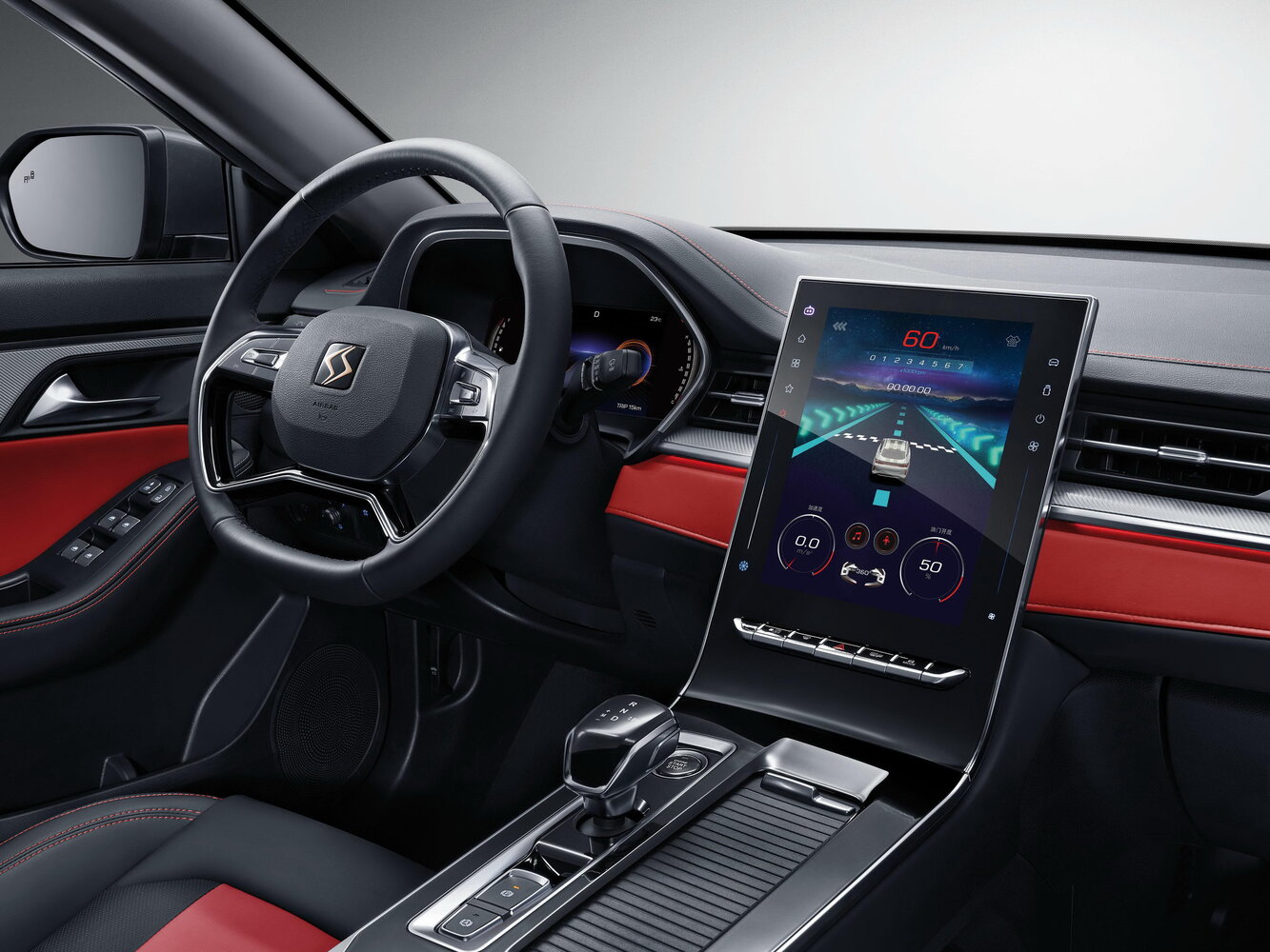JAC Sehol A5 Plus, , 2021–2026, Лифтбек: Передняя часть салона