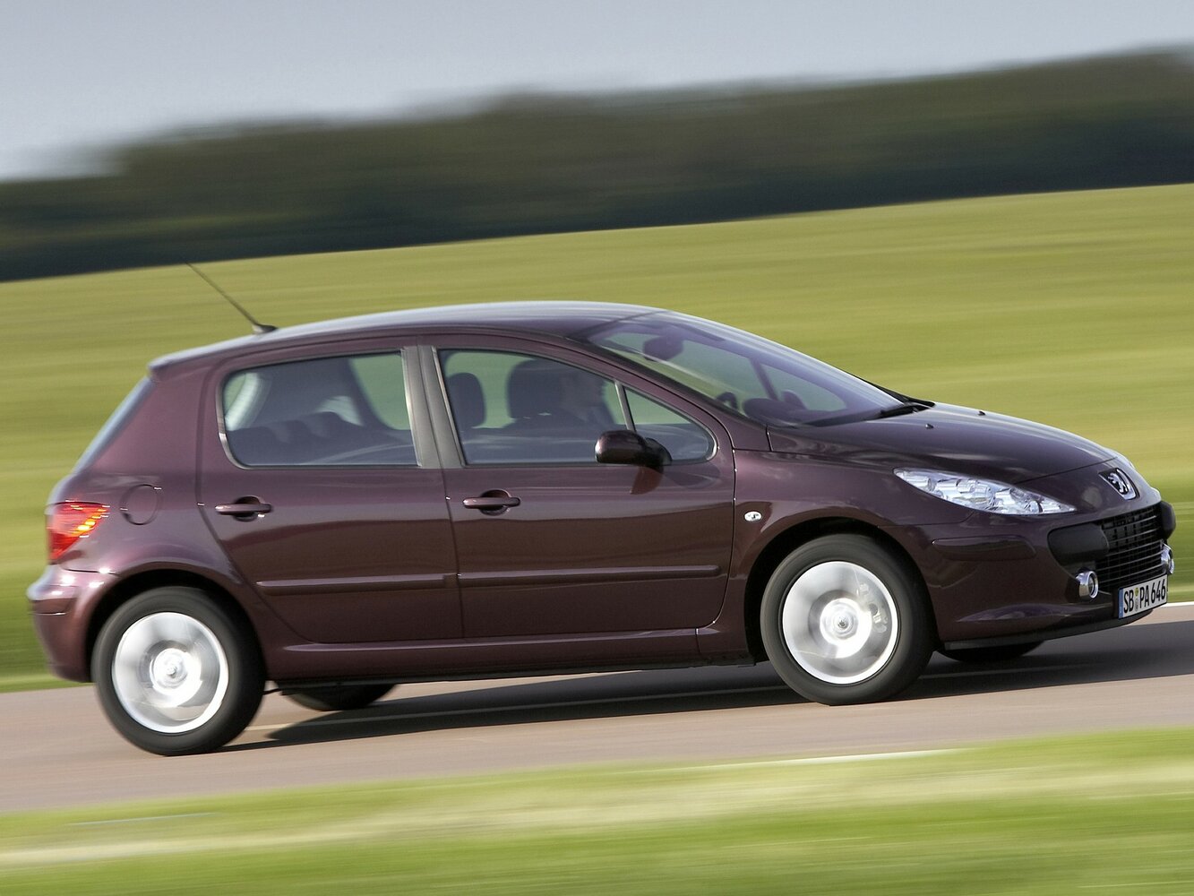 Peugeot 307, I Рестайлинг, 2005–2008, Хэтчбек 5 дв.: Вид сбоку
