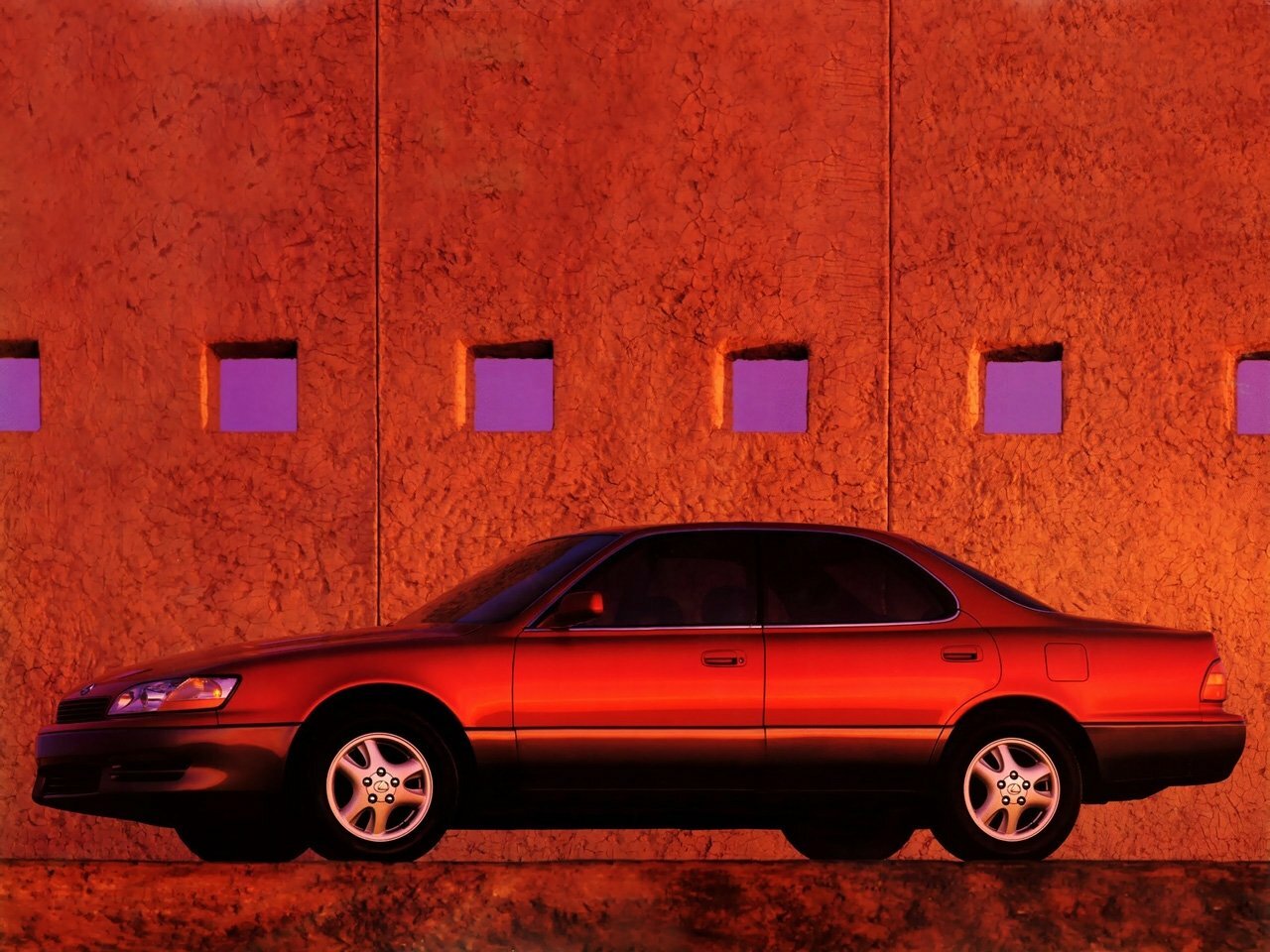 Lexus ES, II, 1991–1994, Седан: Вид сбоку