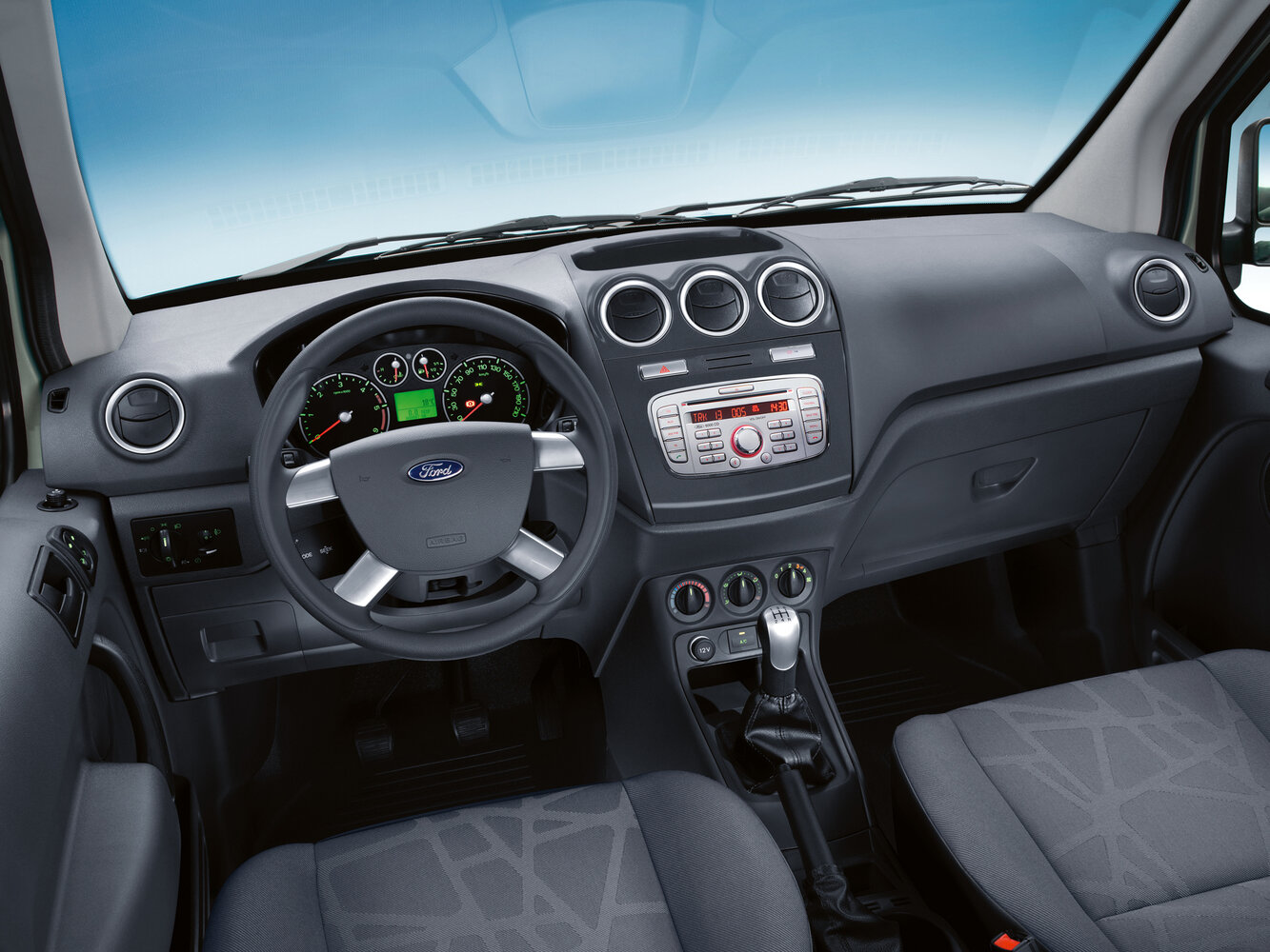 Ford Transit Connect, I Рестайлинг, 2009–2013, Фургон SWB: Передняя панель