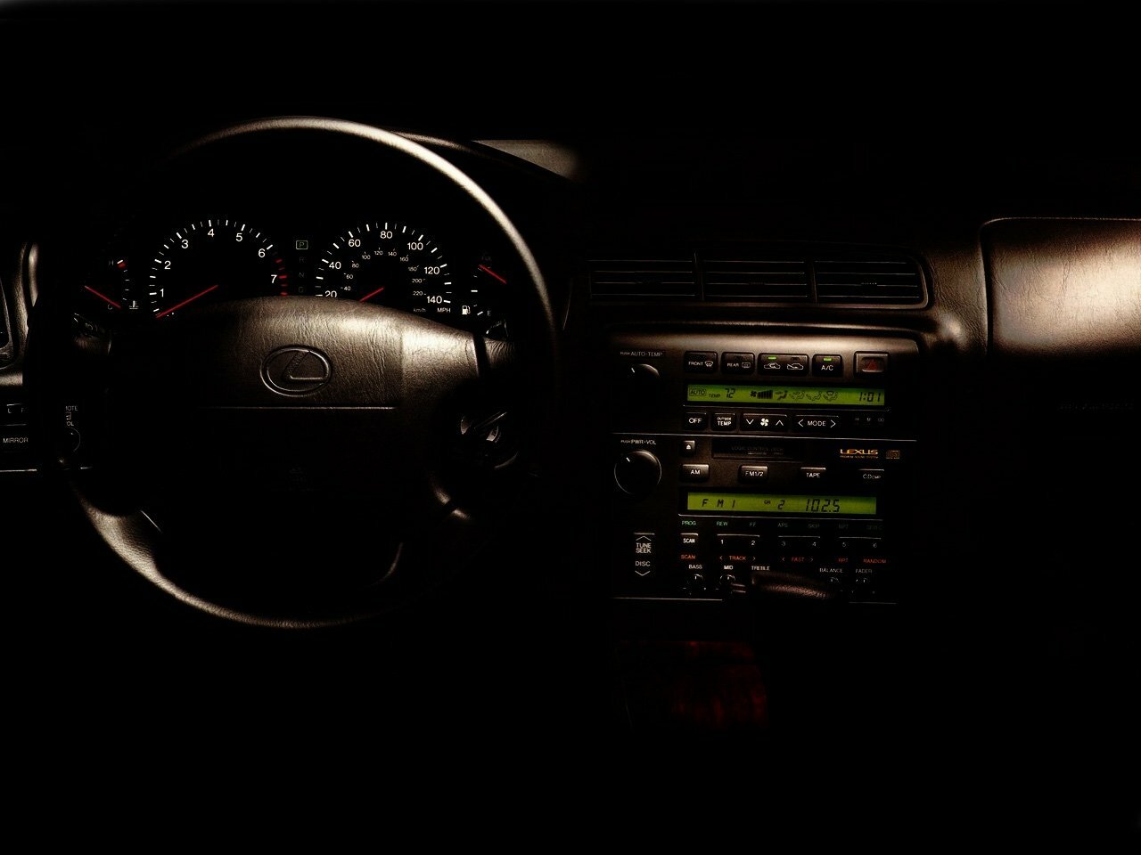 Lexus ES, II, 1991–1994, Седан: Передняя панель