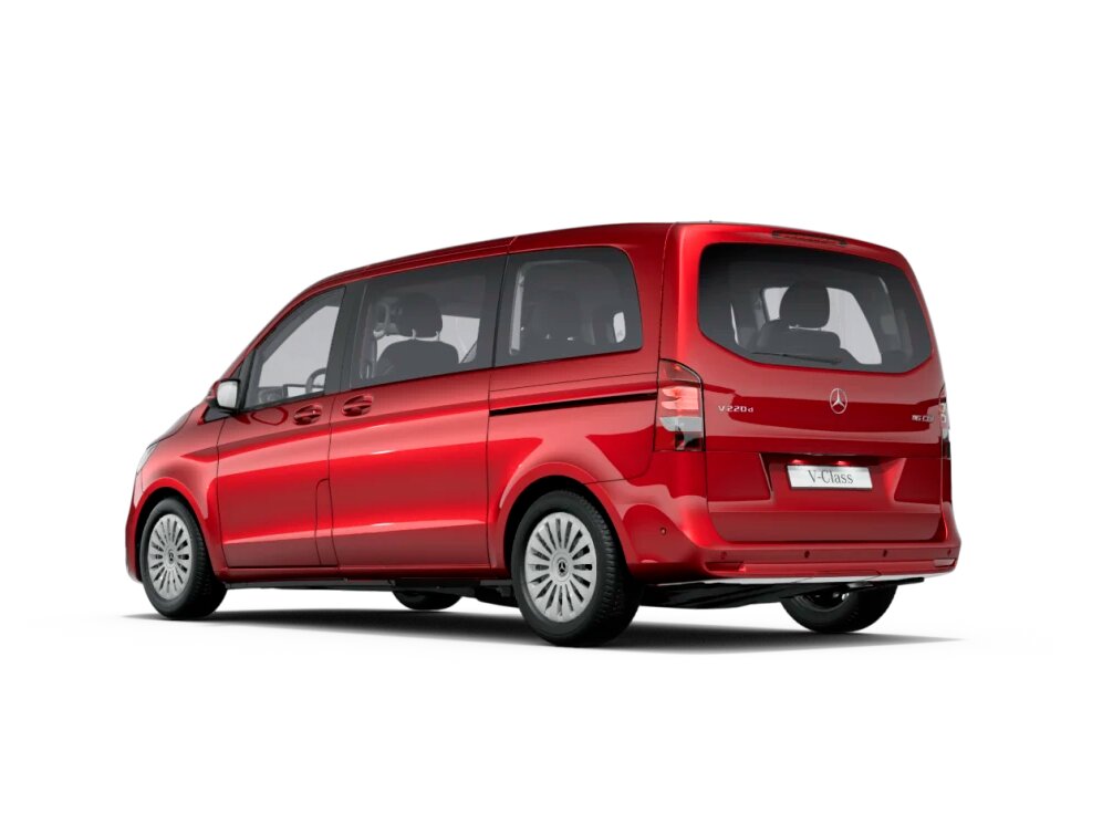 Mercedes-Benz V-Класс, III (W447) facelift 2, 2023–2026, Minivan Compact: Rear three-quarter view