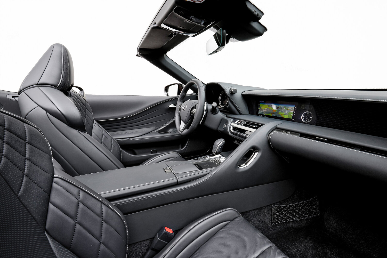 Lexus LC, I, 2017–2026, Convertible: Front cabin