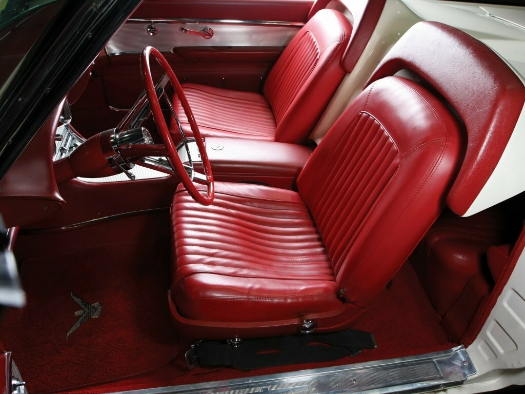 Ford Thunderbird, III, 1961–1963, Кабриолет: Передняя часть салона