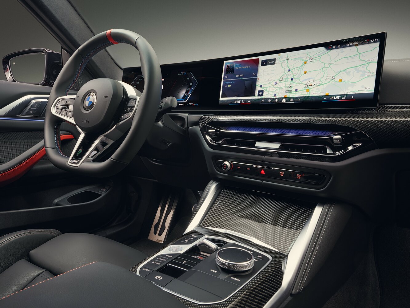 BMW 4 серии, G22, G23, G26 Рестайлинг, 2024–2026, Купе: Передняя часть салона